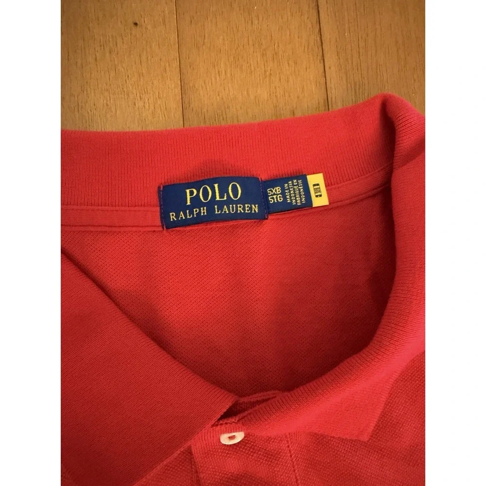 Polo Ralph Lauren Men's 5XB Big & Tall Red Cotton Polo Shirt Pony NWT